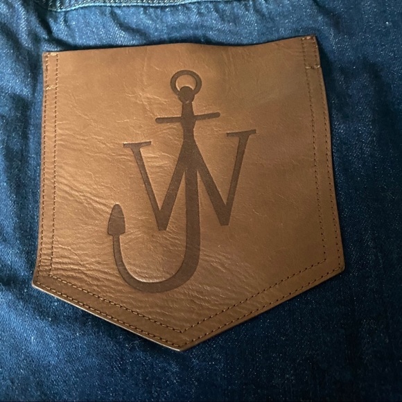 JW ANDERSON US sz 10 UK 14 Blue Denim Skirt Logo - Picture 12 of 12